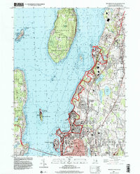 Prudence Island 1996 topographic map thumbnail