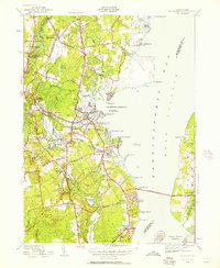 Wickford 1942 topographic map thumbnail