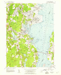 Wickford 1957 topographic map thumbnail