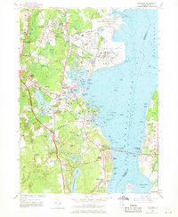 Wickford 1957 topographic map thumbnail