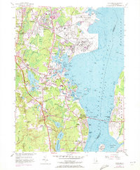 Wickford 1957 topographic map thumbnail