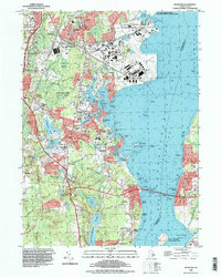 Wickford 1995 topographic map thumbnail