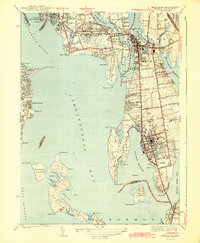 Bristol 1943 topographic map thumbnail