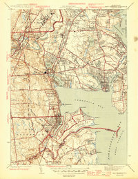 East Greenwich 1944 topographic map thumbnail