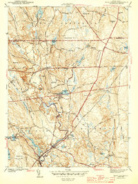 Hope Valley 1943 topographic map thumbnail
