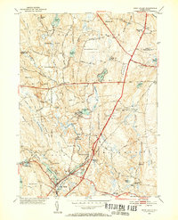 Hope Valley 1953 topographic map thumbnail