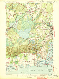 Kingston 1944 topographic map thumbnail