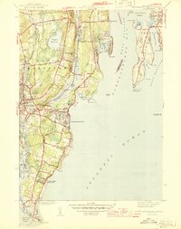 Narragansett Pier 1944 topographic map thumbnail