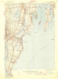 Narragansett Pier 1944 topographic map thumbnail