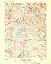 North Scituate 1943 topographic map thumbnail