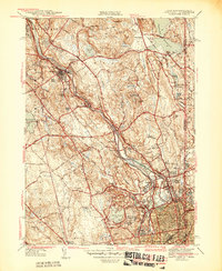 Pawtucket 1944 topographic map preview