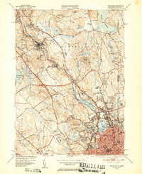 Pawtucket 1949 topographic map thumbnail