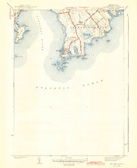 Sakonnet Point 1942 topographic map thumbnail