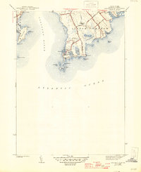 Sakonnet Point 1942 topographic map thumbnail