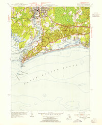Watch Hill 1953 topographic map thumbnail