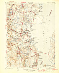 Wickford 1944 topographic map thumbnail