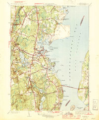 Wickford 1944 topographic map thumbnail