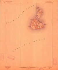 Block Island 1899 topographic map thumbnail