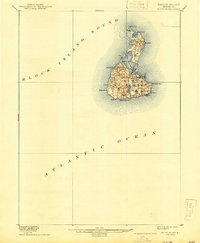 Block Island 1899 topographic map thumbnail