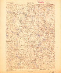 Burrillville 1889 topographic map thumbnail