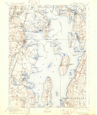 Narragansett Bay 1892 topographic map thumbnail