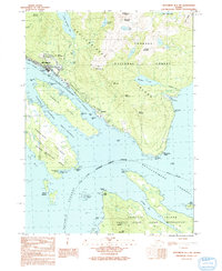 Ketchikan B-5 SW 1991 topographic map thumbnail