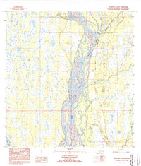 Talkeetna A-1 SE 1987 topographic map thumbnail