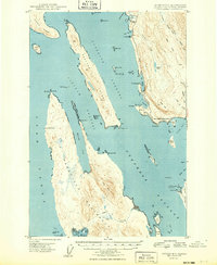 Juneau B-3 1949 topographic map thumbnail