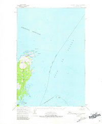Afognak C-1 and C-2 1952 topographic map thumbnail