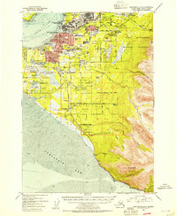 Anchorage A-8 1953 topographic map thumbnail