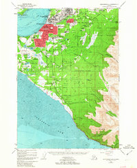 Anchorage A-8 1952 topographic map thumbnail