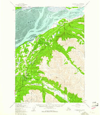 Anchorage B-7 1960 topographic map thumbnail