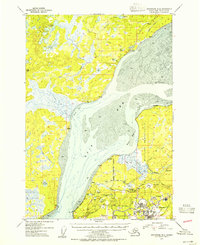 Anchorage B-8 1953 topographic map thumbnail