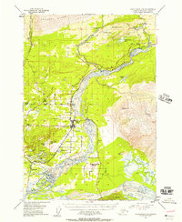 Anchorage C-6 1951 topographic map thumbnail