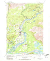 Anchorage C-6 1951 topographic map thumbnail