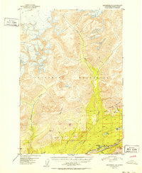 Anchorage D-5 1952 topographic map thumbnail