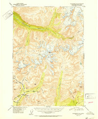 Anchorage D-6 1952 topographic map thumbnail