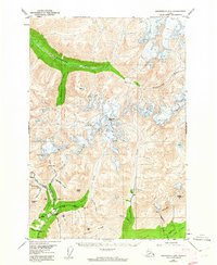Anchorage D-6 1950 topographic map thumbnail