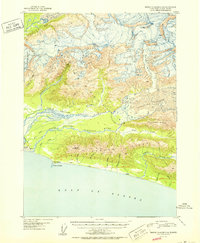 Bering Glacier A-4 1951 topographic map thumbnail