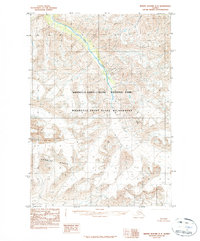 Bering Glacier D-3 1984 topographic map thumbnail