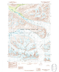 Bering Glacier D-7 1984 topographic map preview