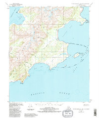 Blying Sound D-1 and D-2 1951 topographic map thumbnail
