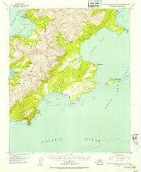 Blying Sound D-1 and D-2 1953 topographic map thumbnail