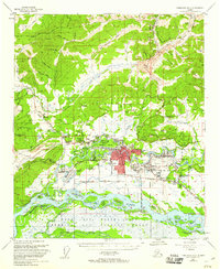 Fairbanks D-2 1955 topographic map thumbnail