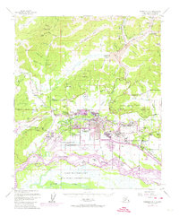 Fairbanks D-2 1954 topographic map thumbnail