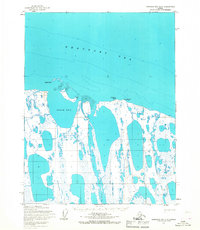 Harrison Bay D-5 1955 topographic map thumbnail