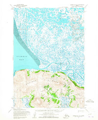 Hooper Bay D-2 1952 topographic map thumbnail