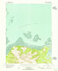 Iliamna A-3 1951 topographic map thumbnail