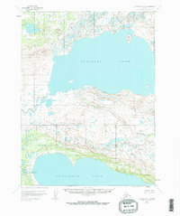 Iliamna A-7 1951 topographic map preview