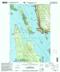 Juneau B-3 1996 topographic map thumbnail